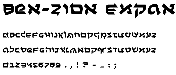 Ben-Zion Expanded font